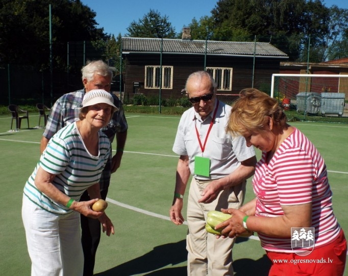 Aizvadīti Ogres pensionāru biedrības sporta svētki