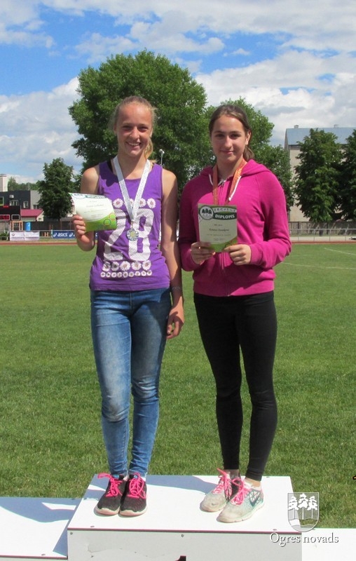 Ogres novada atklātās sacensības vieglatlētikā U16 17.06.2015.