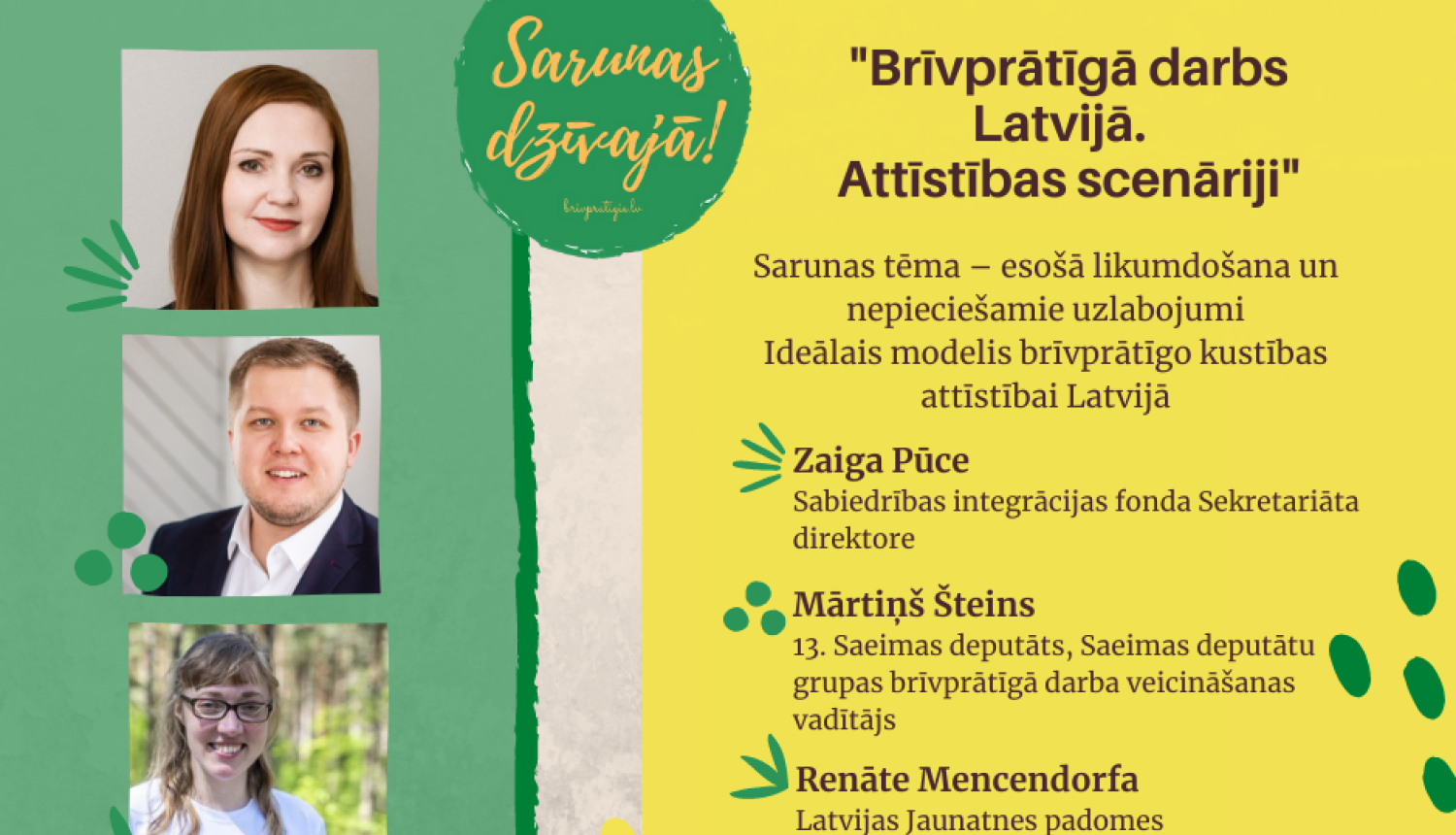 Notiks sarunu cikla “Sarunas dzīvajā! brivpratigie.lv” otrā tiešraide