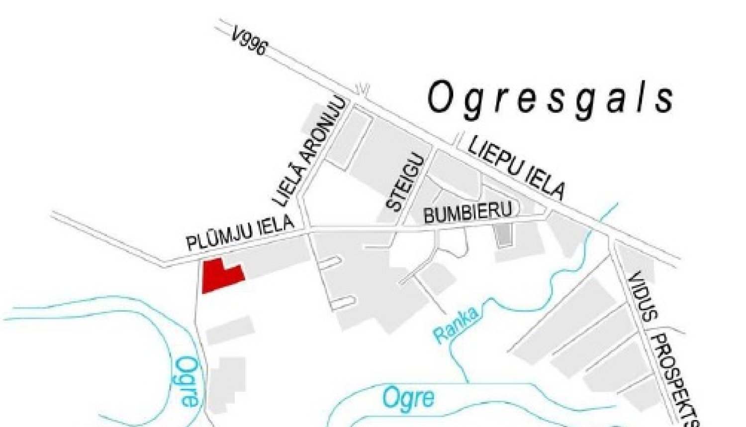 Paziņojums par publisko apspriešanu Plūmju ielā 9, Ogresgalā