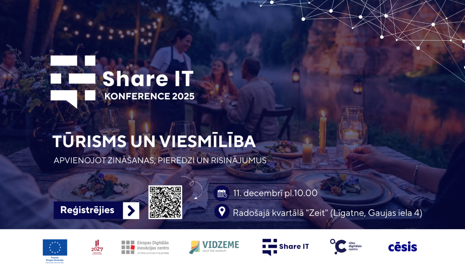 Vidzemes plānošanas reģions aicina uz pasākumu viesmīlības uzņēmumiem