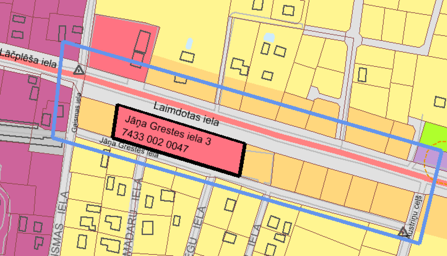 Fragments no Lielvārdes novada teritorijas plānojuma 2016.–2027.gadam