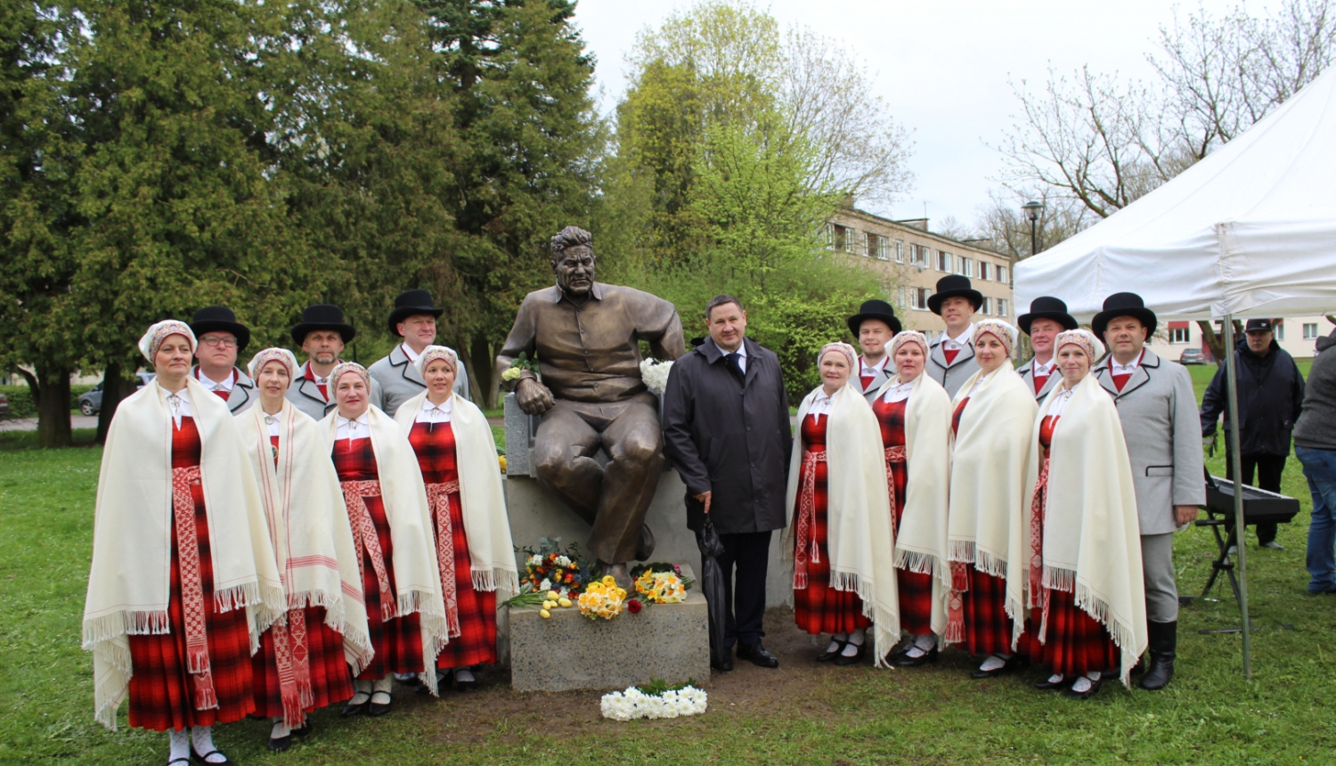 Edgaram Kauliņam 120 piemiņas pasākumi Lielvārdē 26.04.2023. 