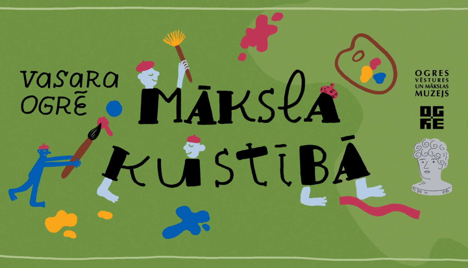 Radošo darbnīcu cikls Ogres Vēstures un mākslas muzejā "Māksla kustībā"