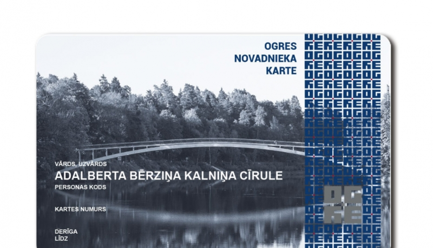 Novadnieka kartes paraugs