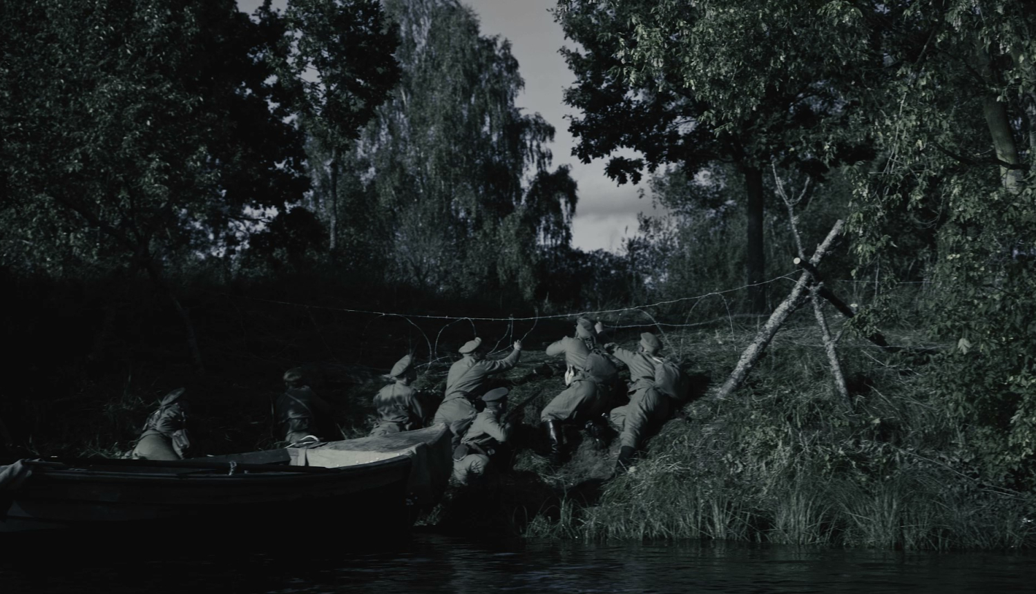 Lāčplēša dienā - īsfilma 1916. OGRE. STRĒLNIEKI. DAUGAVA