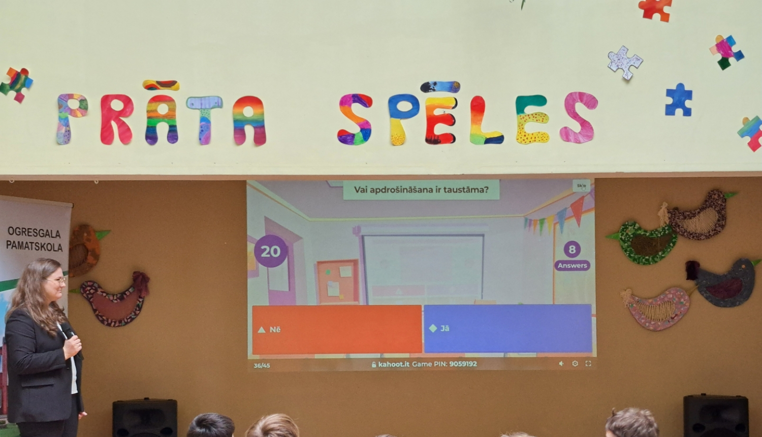 Prāta spēles bērniem Ogresgala pamatskolā