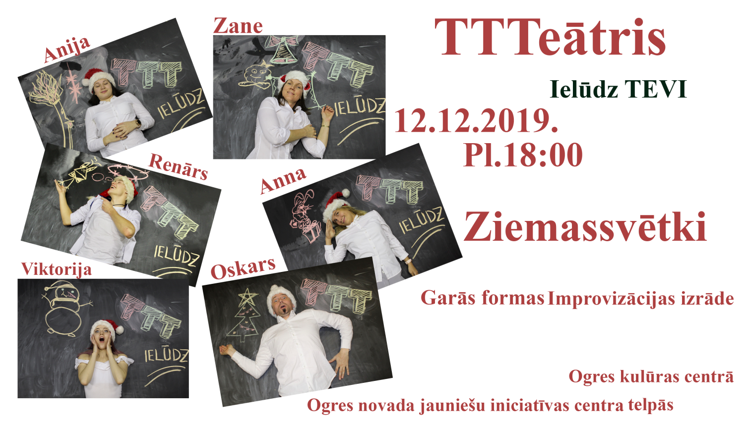 Improvizācijas apvienība "TTTeātris" aicina uz izrādi
