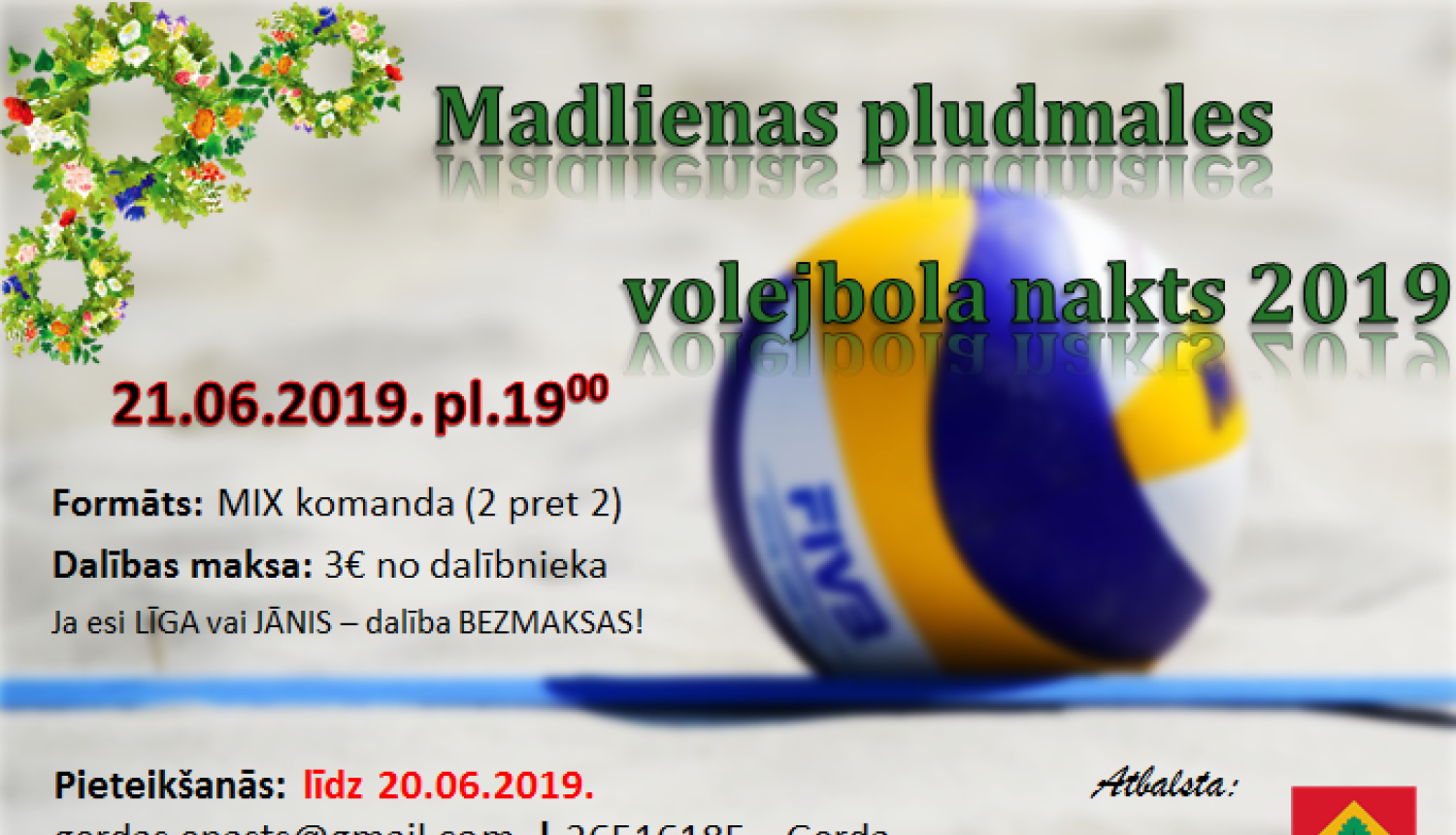 Madlienas pludmales volejbola nakts turnīrs