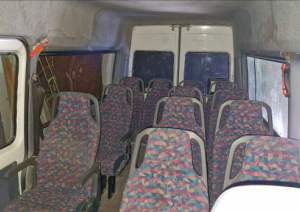 Transportlīdzekļa – autobusa Mercedes-Benz Sprinter 312, VRN HK4909 – izsole. Salons