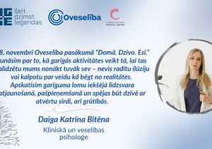 Aicinājums piedalīties Oveselība organizētā pasākumā “DOMĀ.DZĪVO.ESI.”