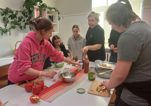 Nodarbība par jauniešu veselību Taurupes pamatskolā