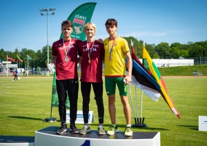 Ogres novada sportisti Baltijas čempionātā finišē ar rekordu un medaļām