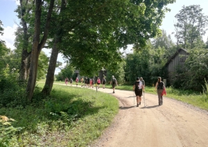 Camino pārgājiena dalībnieki 