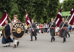 Dziesmu svētku gājiens. Ogres novads. Foto: Voldemārs Stāvusis