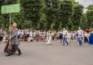 Dziesmu svētku gājiens. Ogres novads. Foto: Voldemārs Stāvusis