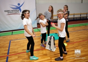 Sporta centrā aizvadīta ģimeņu pēcpusdiena
