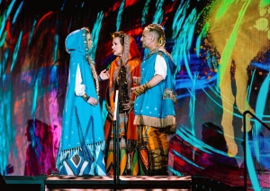 Lielvārdes parkā grandiozi izskanējusi rokopera LĀČPLĒSIS