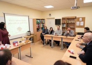Lielvārdes vidusskolas vadītāju un Ogres novada pašvaldības pārstāvju tikšanās Lielvārdes vidusskolā 01.2024. vidusskolas