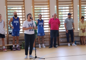 Dzirkstīte Žindiga, fonā sportisti 06.09.2024.