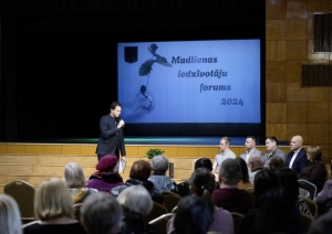 Patriks Grīva un iedzīvotāji  Madlienas forums 13.04.2024.
