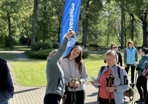 Oveselība nūjošanas pārgājienu cikla “Iepazīsti Ogres novadu!” 2. pārgājiens Lauberē