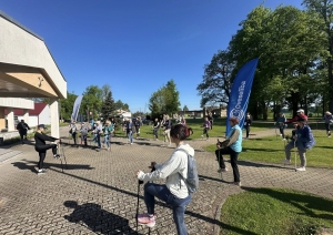 Oveselība nūjošanas pārgājienu cikla “Iepazīsti Ogres novadu!” 2. pārgājiens Lauberē
