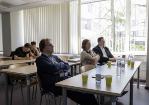 Ogres pašvaldības pārstāvji diskutē ar RTU studentiem par satiksmes organizāciju Ogrē