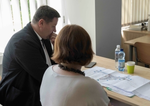 Ogres pašvaldības pārstāvji diskutē ar RTU studentiem par satiksmes organizāciju Ogrē