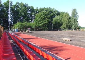 Notiek Ogresgala pamatskolas stadiona rekonstrukcija