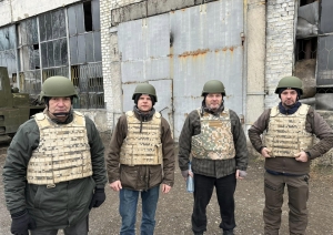 Ogres novada domes deputāti Ukrainā. 12.2022.