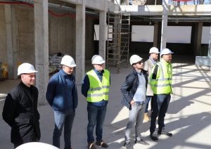 Ogres Valsts ģimnāzijas jaunajai ēkai spāru svētki. 04.05.2022.