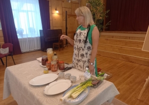 “Dārzeņu fermentēšanas” un degustēšanas meistarklases lektore Ilze Ziemele