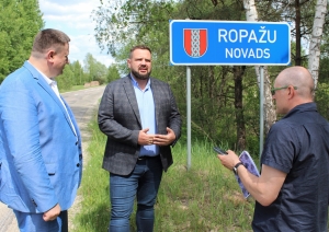 Satiksmes ministra J.Vitenberga vizīte Ogres novadā. 29.05.2023. 