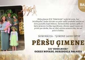 Konkursa "Sējējs 2026" nominants - Pēršu ģimene, ZS Dobelnieki