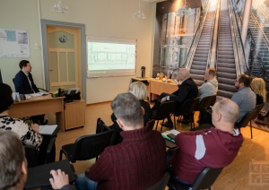 Suntažu vidusskolas vadītāju un Ogres novada pašvaldības pārstāvju tikšanās Suntažu vidusskolā 01.2024. vidusskolas