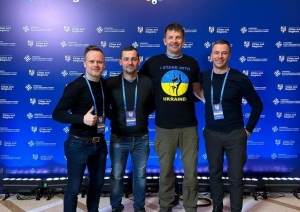 Ogres novada pašvaldības pārstāvji starptautiskā samitā Ukrainā 04.2023. 