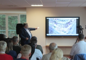 Ukrainas pārstāvji viesojas Ogres rajona slimnīcā 18.08.2023.