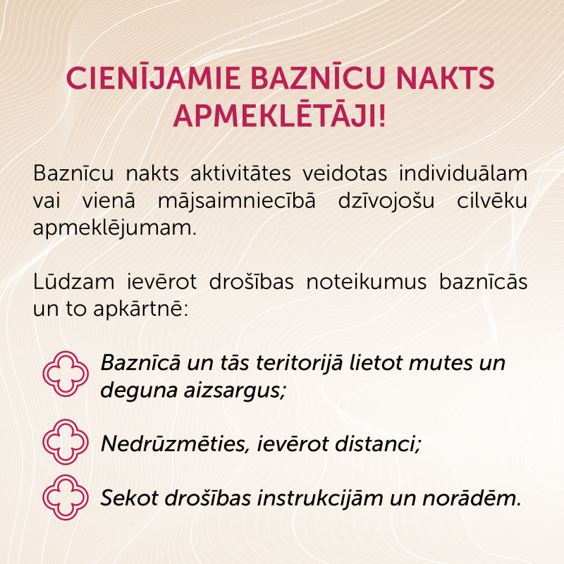 29.maijā BAZNĪCU NAKTS