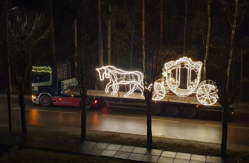 Ogrē Ziemassvētku sajūtas uzburs Katrīnas I kariete