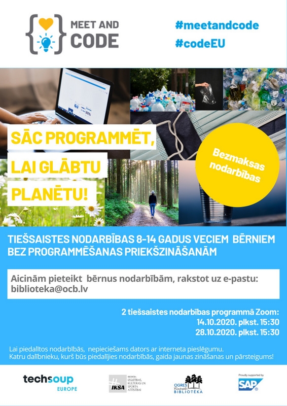 Aicina pieteikt bērnus programmēšanas nodarbībām