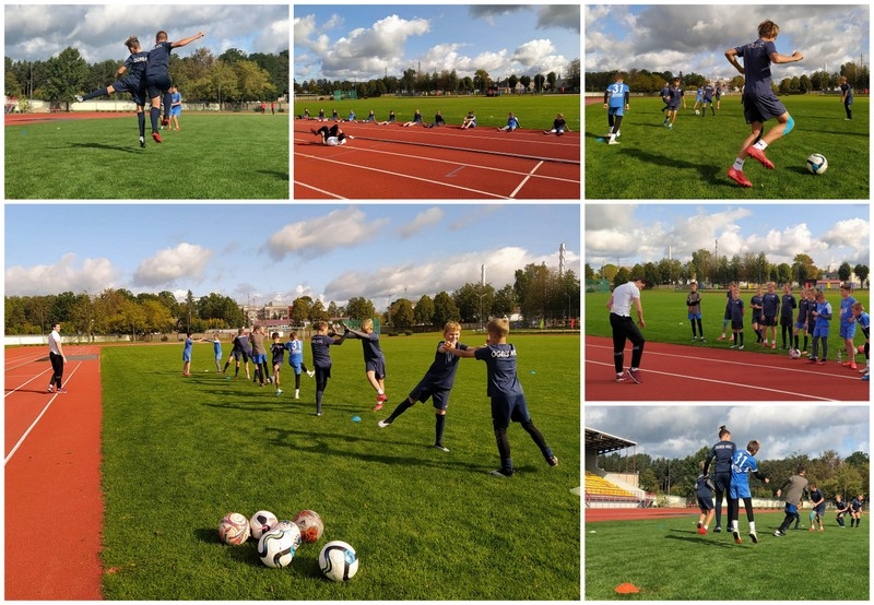 Jaunie futbolisti turpina pilnveidot sevi