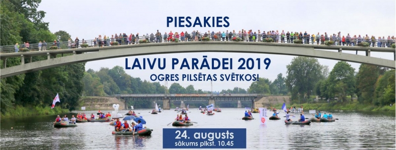 Aicinājums piedalīties Laivu parādē Ogres pilsētas svētkos