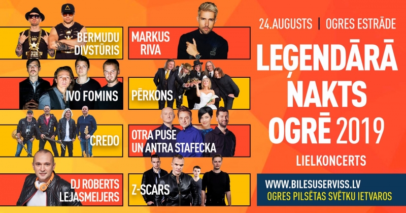 Ar Ogres novadnieka karti vai lietotni biļetes uz koncertu – 6 eiro