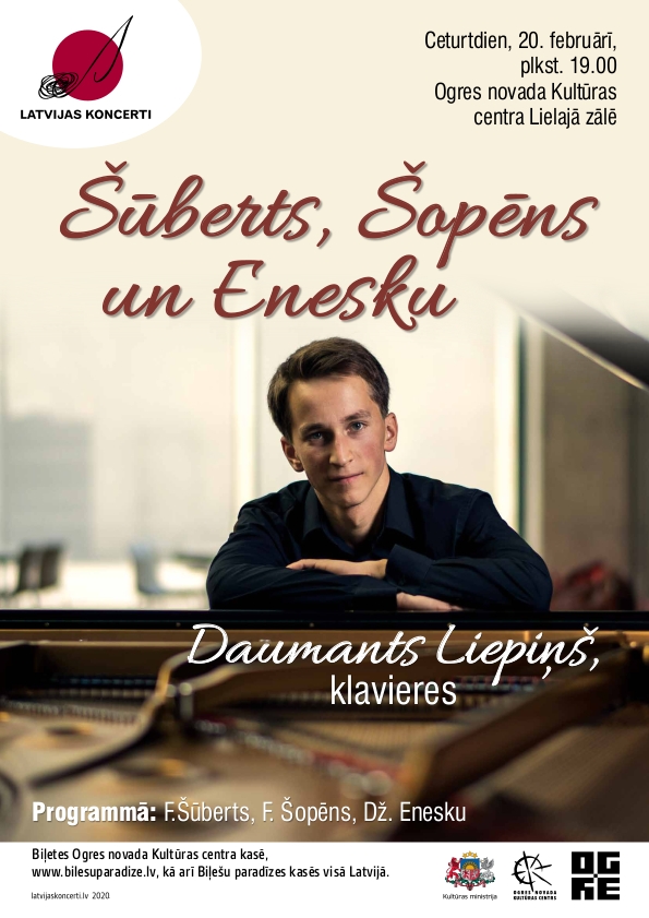 Viens no spožākajiem pianisma talantiem pasaulē uzstāsies Ogrē