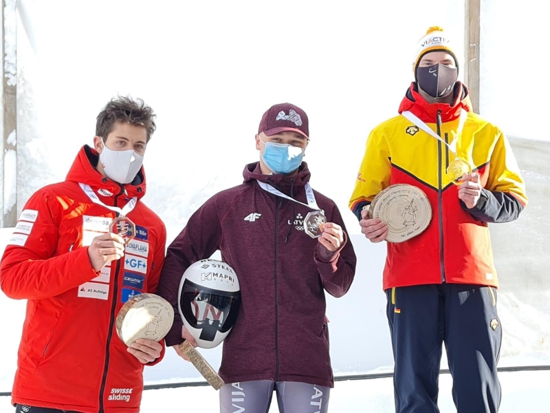 Taurupietis Veinbergs – pasaules vicečempions skeletonā