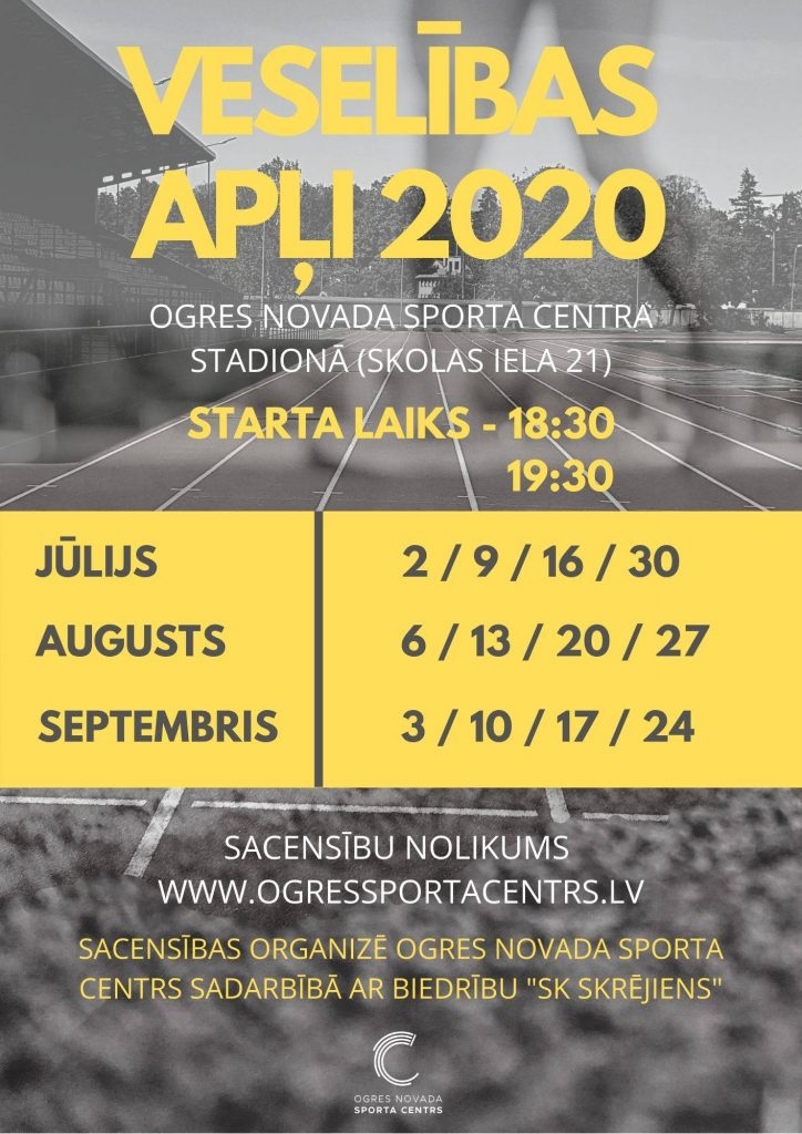 Ogres veselības apļi – tagad divos laikos!