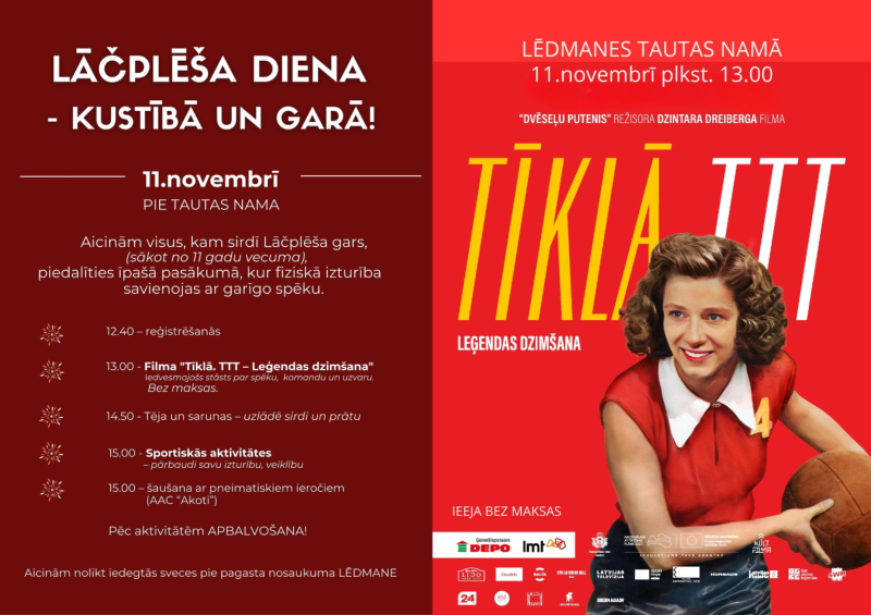 Lāčplēša diena - kustībā un garā!