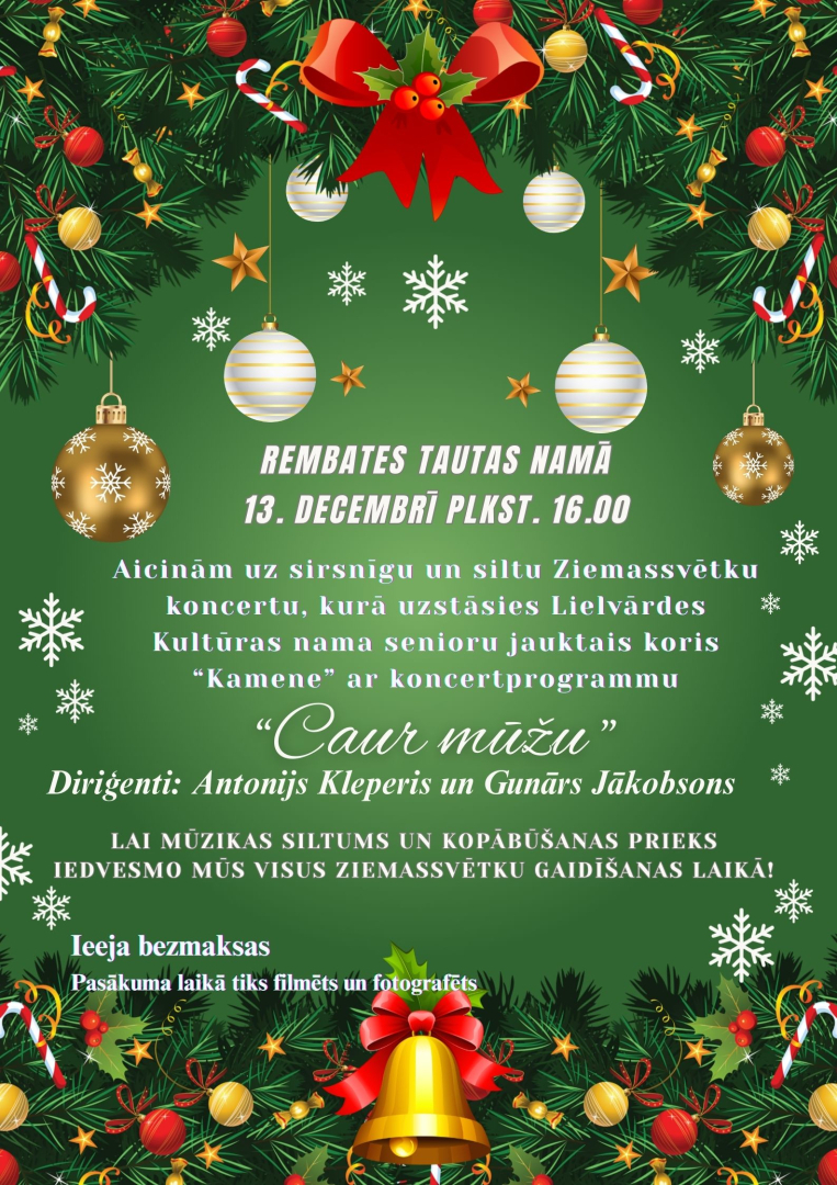 Afiša Ziemassvētku noskaņās