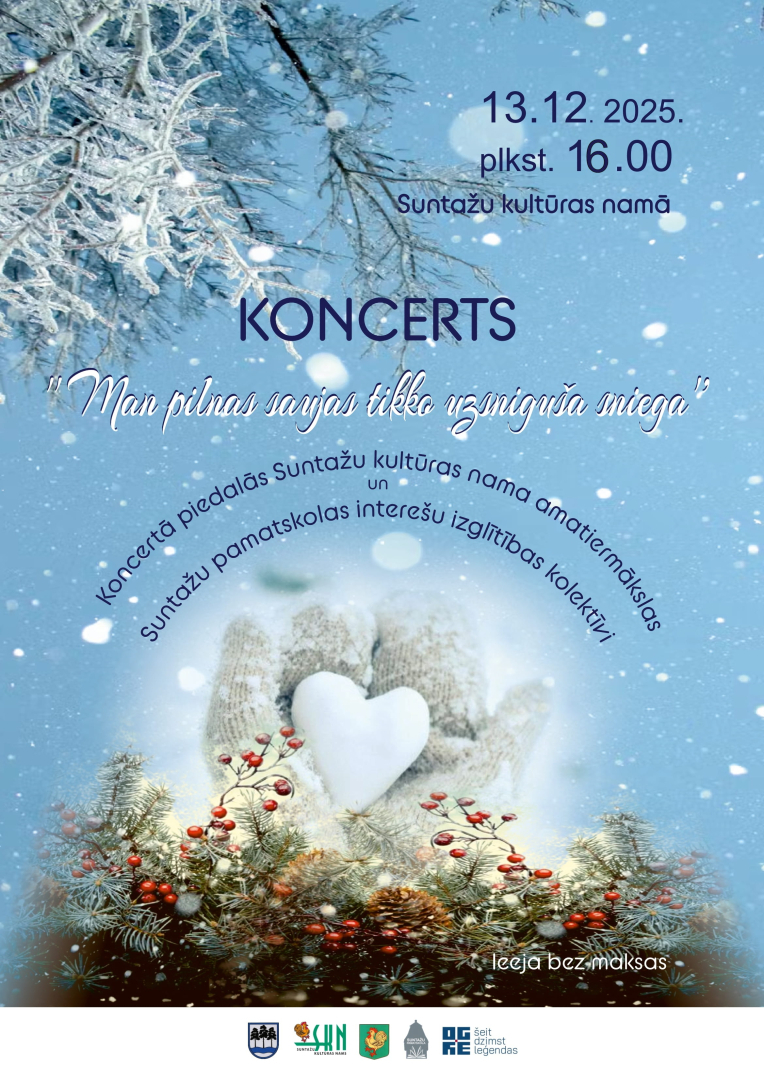 Koncerta afiša ziemīgās noskaņās